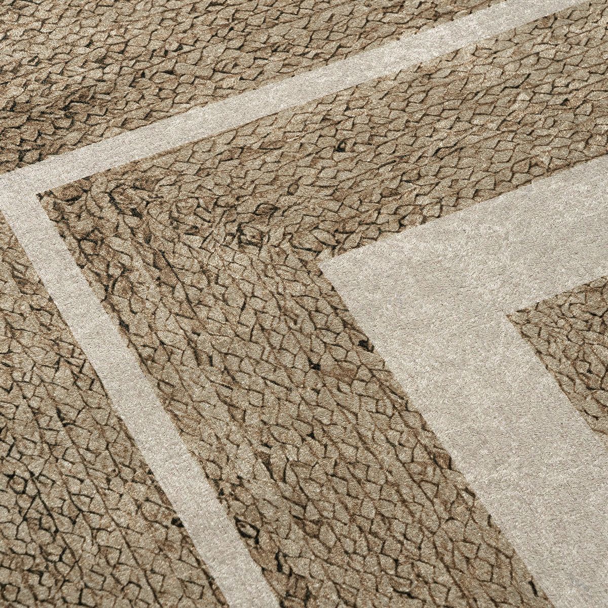 Beauty Home Ροτόντα 90x90 Jute Art 9131 Μπεζ,Λευκό - Image 2