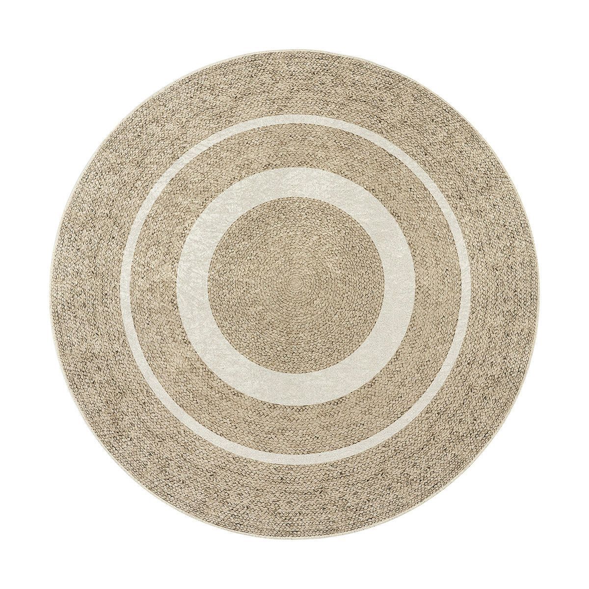 Beauty Home Ροτόντα 90x90 Jute Art 9131 Μπεζ,Λευκό