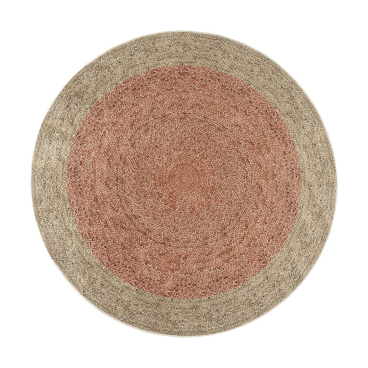 Beauty Home Ροτόντα 90x90 Jute Art 9131 Μπεζ,Ροζ