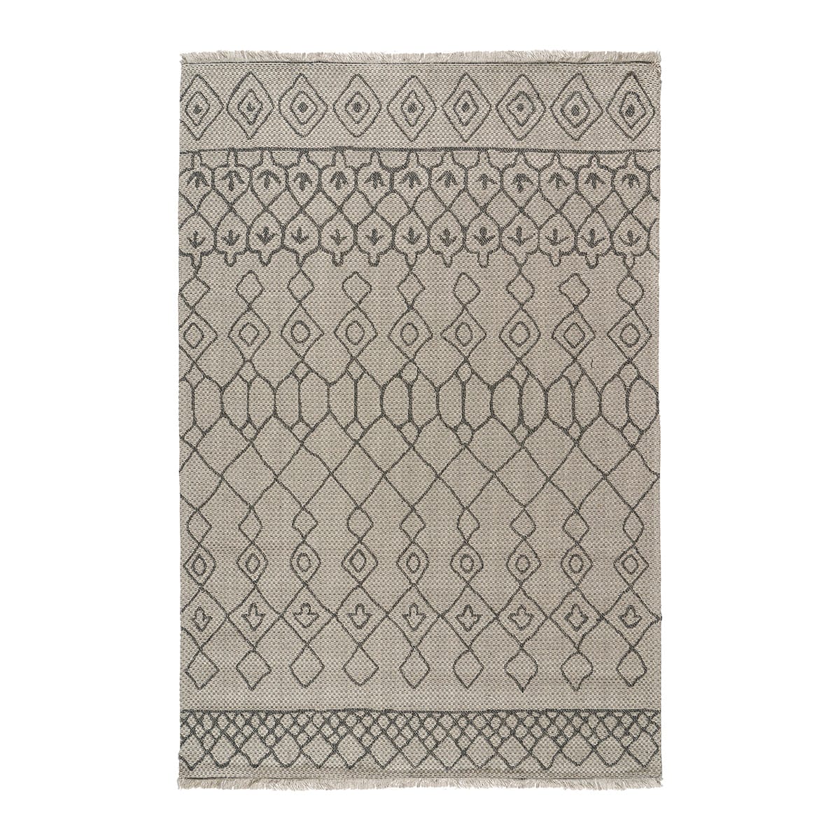 Beauty Home Χαλί βαμβακερό Cocotton 9231 125x180 Γκρι