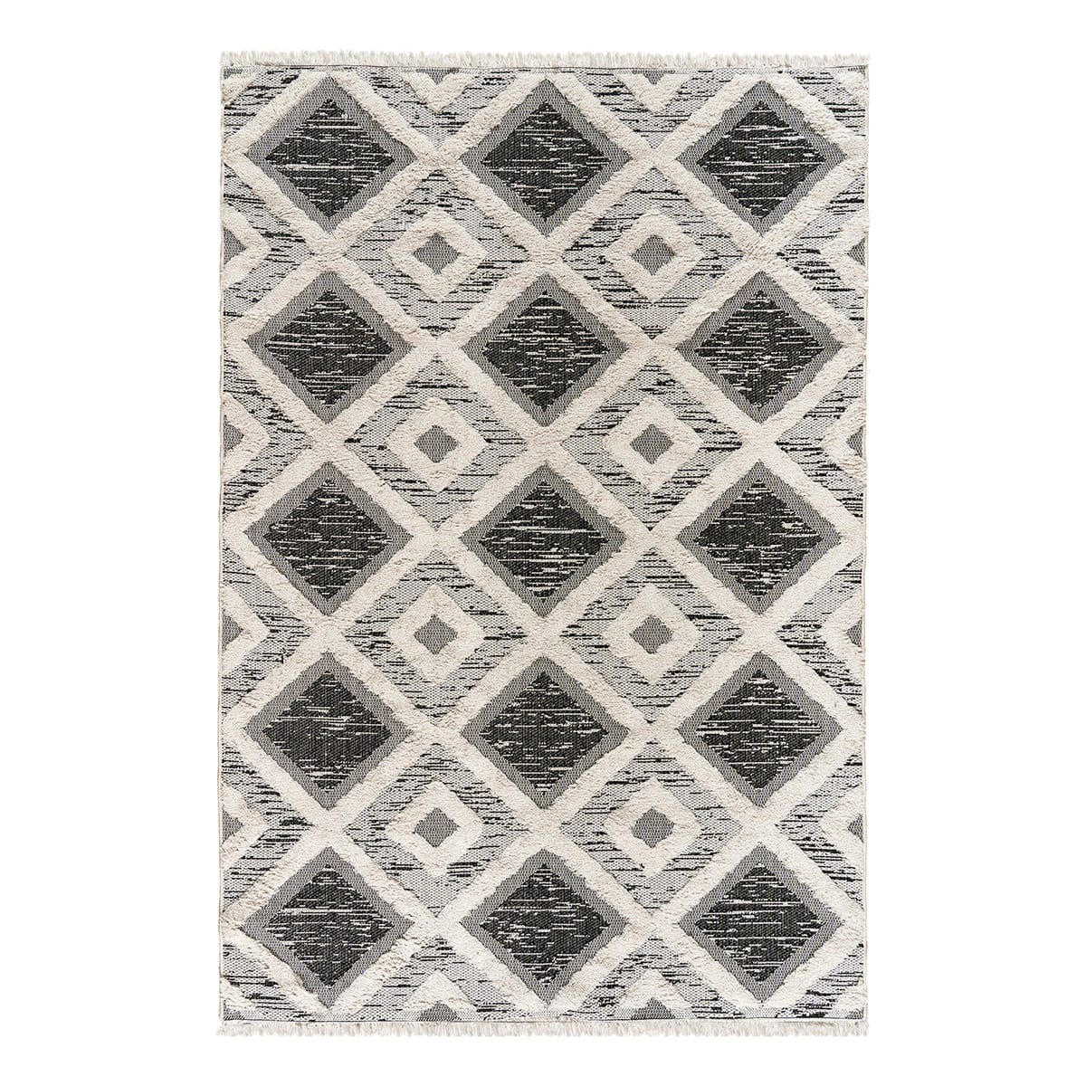Beauty Home Χαλί βαμβακερό Morocotton 9240 150x220 Γκρι - Image 2