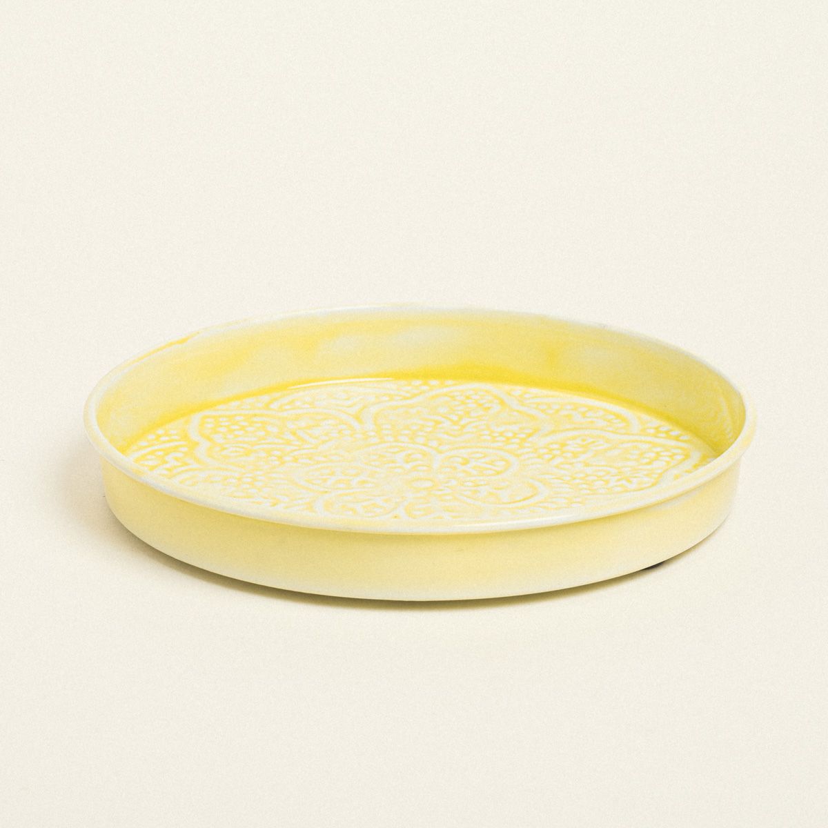 Beauty Home ΔΙΣΚΟΣ ΜΕΤΑΛΛΙΚΟΣ ΑΝΑΓΛΥΦΟΣ ΚΙΤΡΙΝΟ 22 CM - Image 2