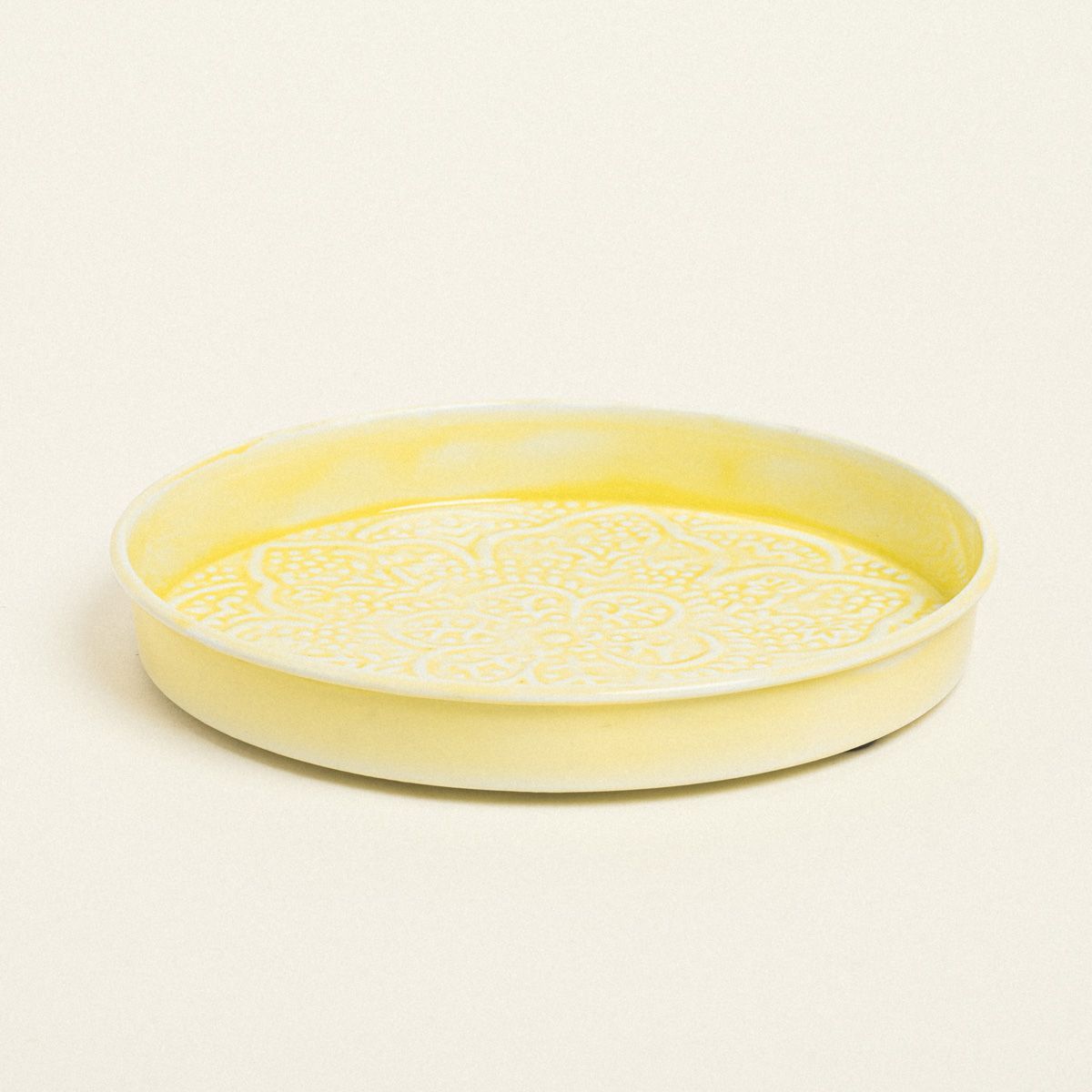 Beauty Home ΔΙΣΚΟΣ ΜΕΤΑΛΛΙΚΟΣ ΑΝΑΓΛΥΦΟΣ ΚΙΤΡΙΝΟ 22 CM