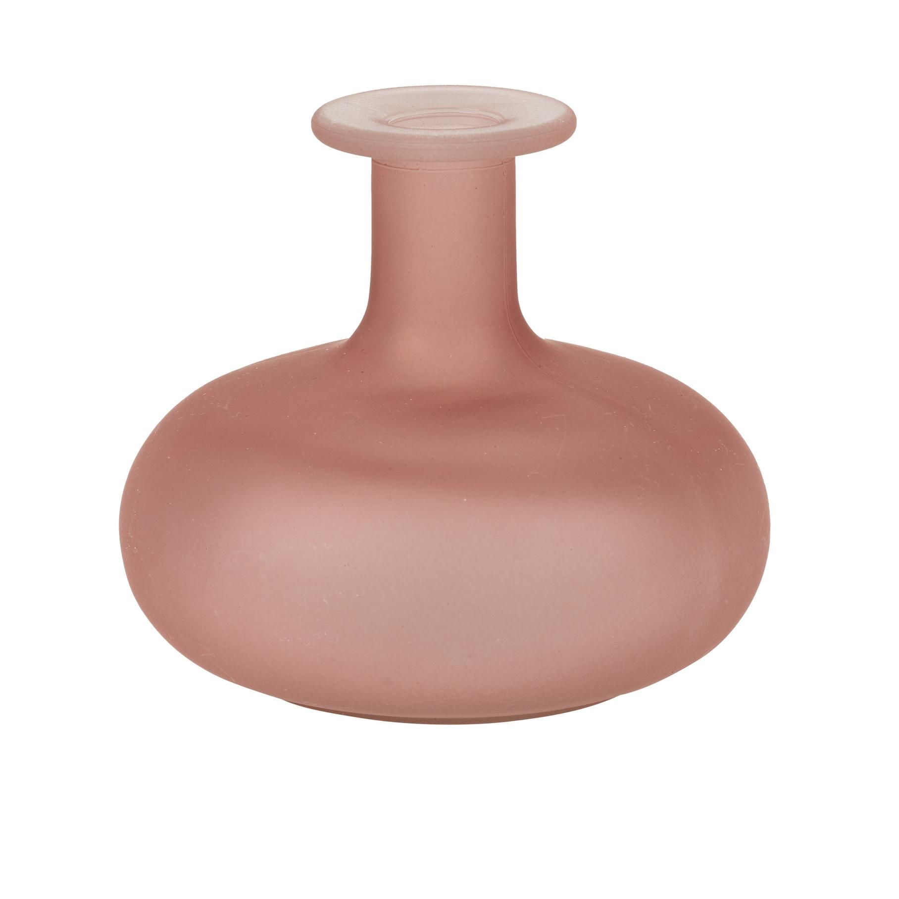 Beauty Home Γυάλινο Βάζο Emy Ροζ 12 x 11 CM – 470ml - Image 2