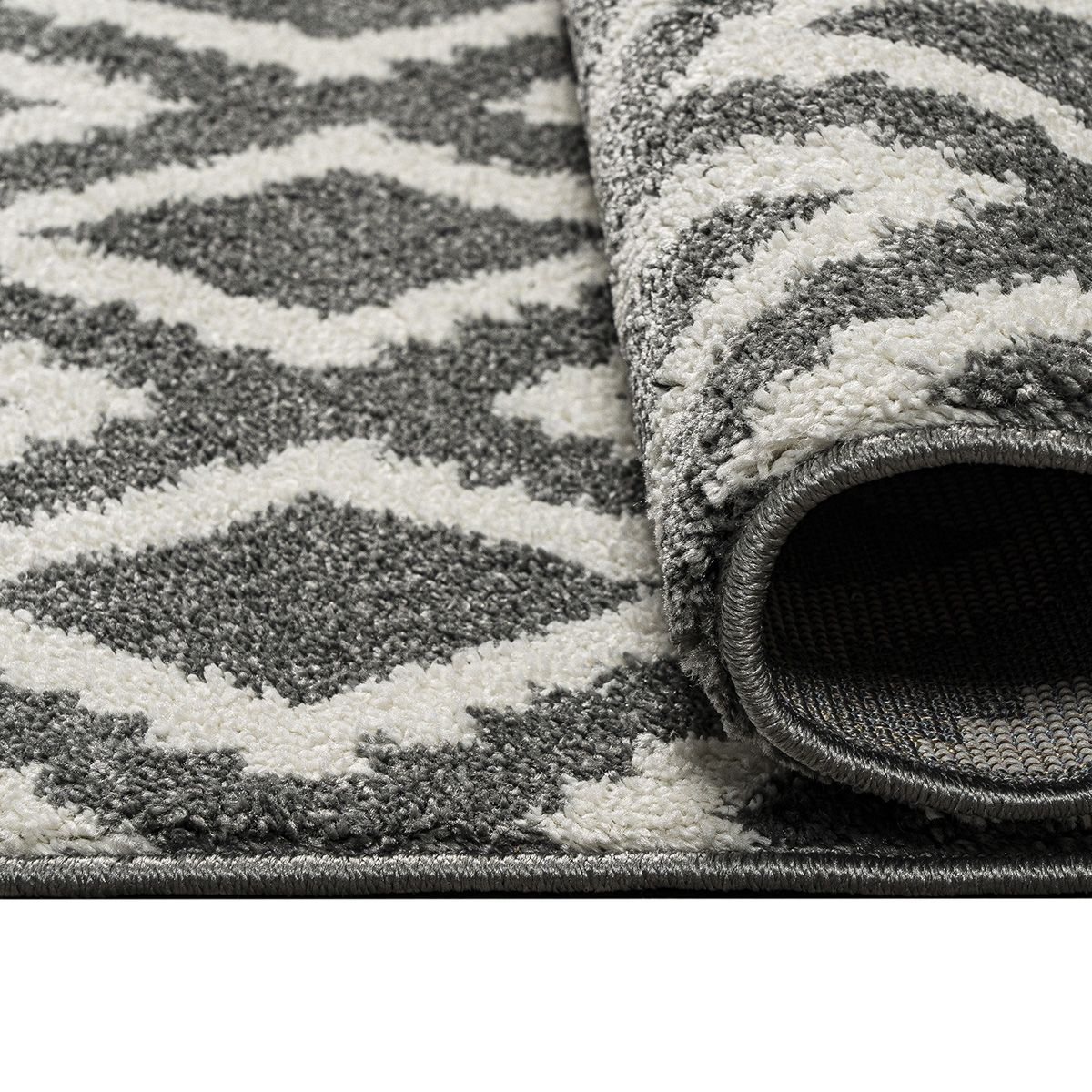 Beauty Home Πατάκι Vibe Art 9576 67x150 Grey White Γκρι Λευκό - Image 2