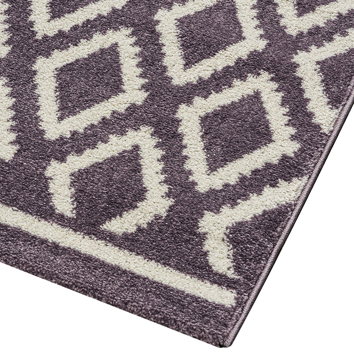 Beauty Home Πατάκι Vibe Art 9578 67x150 Lila White Λιλά Λευκό - Image 3
