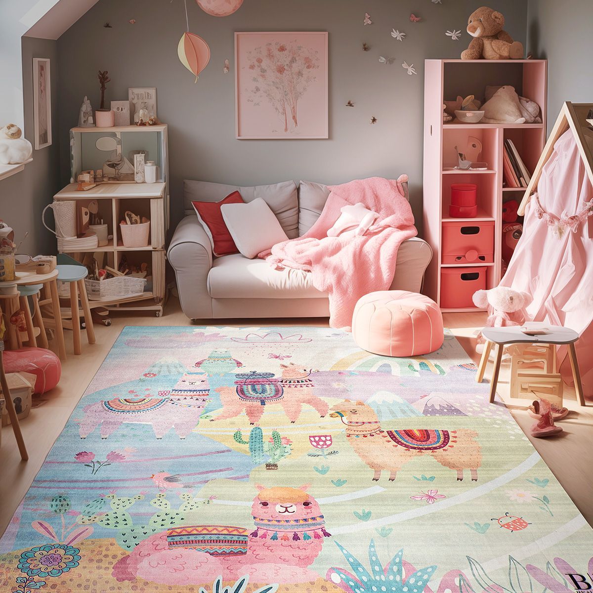Beauty Home Χαλί παιδικό Fun Art 9587 120x180 Λιλά - Image 2