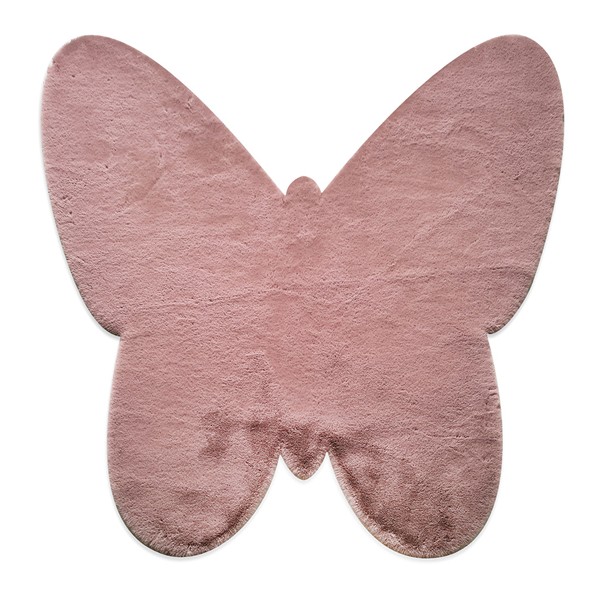 ΧΑΛΙ PUFFY JM7 DARK PINK BUTTERFLY ANTISLIP - 120X120B NewPlan
