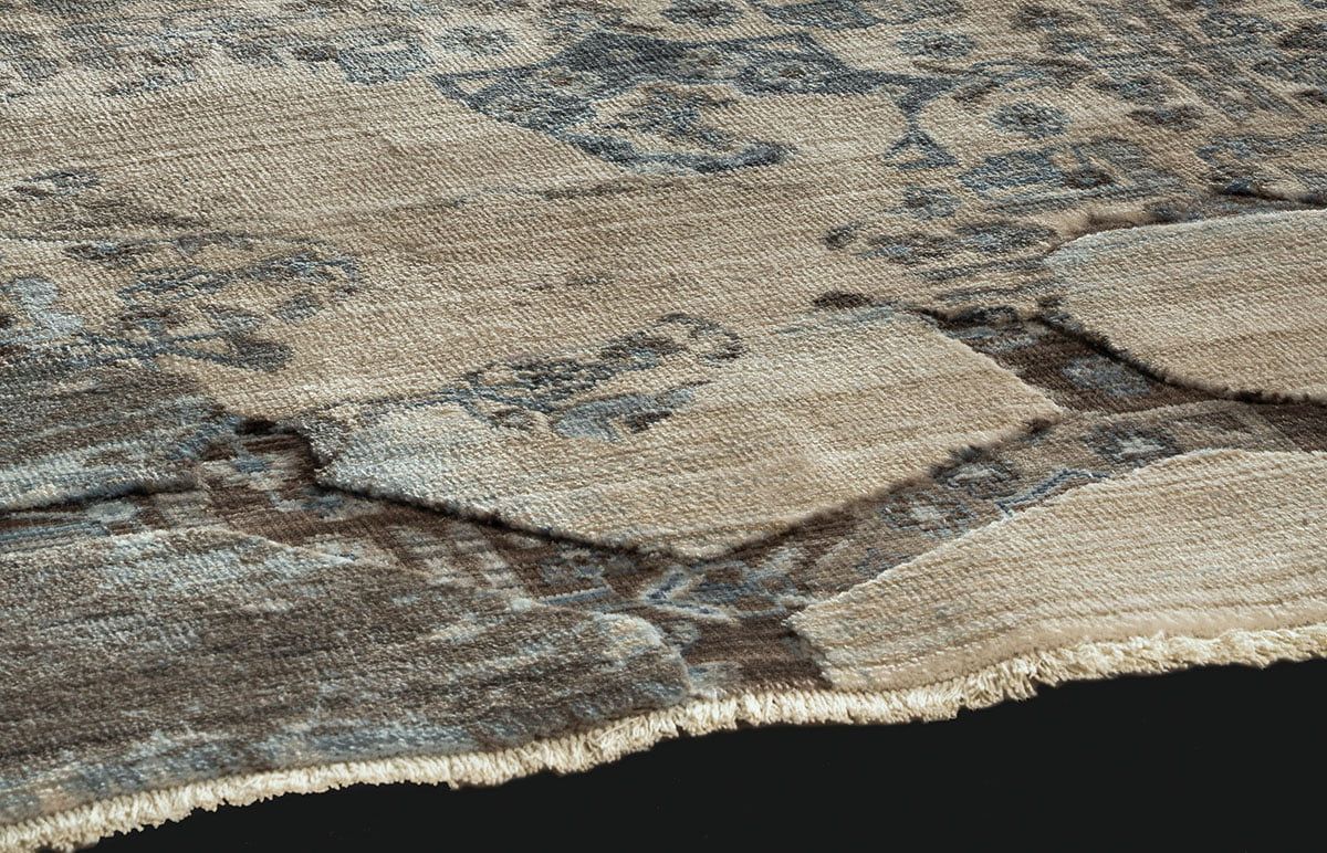 Beauty Home Πατάκι Bliss Art 9625 67x220 Μπεζ,Μόκα,Μπλε - Image 4