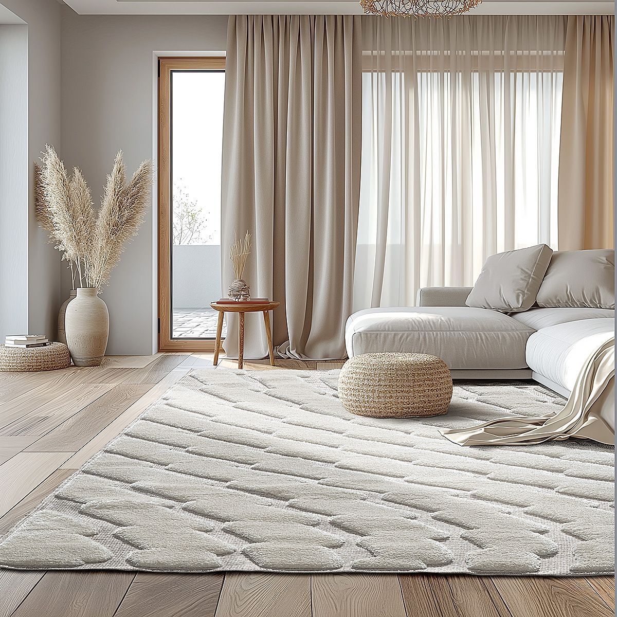 Beauty Home Χαλί Cozy Art 9634 133x190 Εκρού