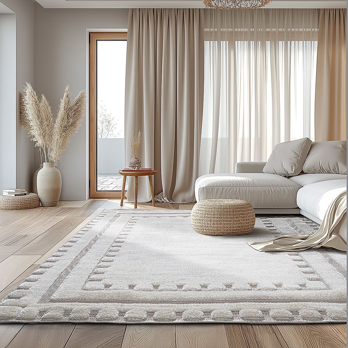 Beauty Home Χαλί Cozy Art 9635 133x190 Εκρού