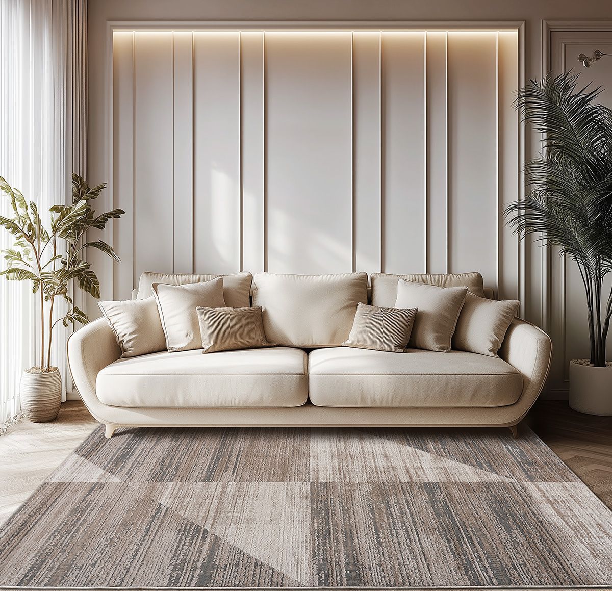 Beauty Home Χαλί Serena Art 9833 160x230 Μπεζ,Γκρι - Image 2