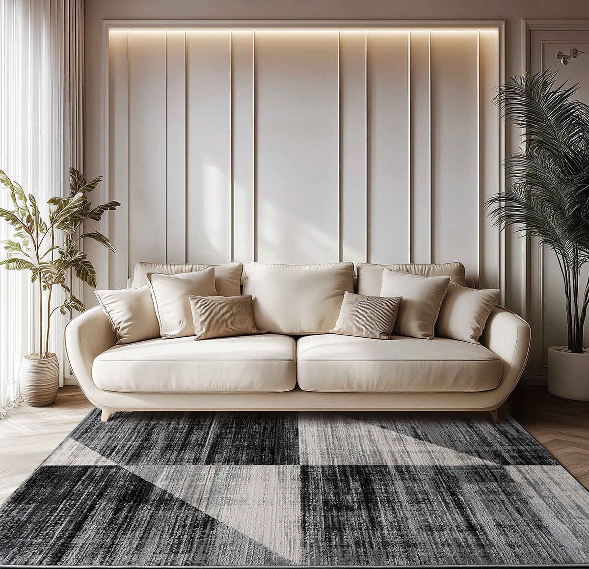Beauty Home Χαλί Serena Art 9839 200x290 Γκρι - Image 2
