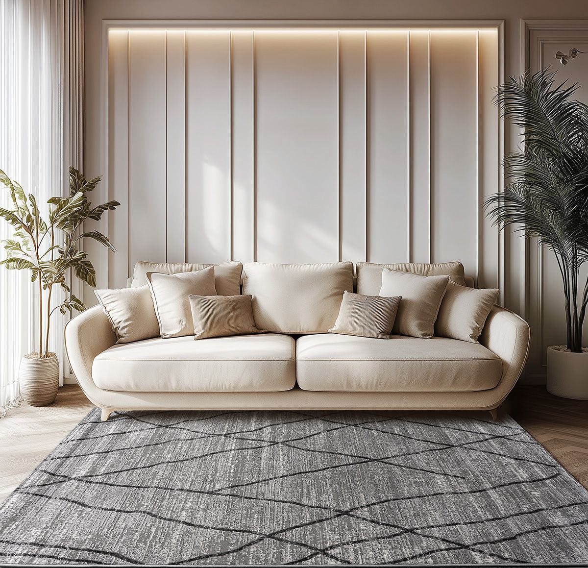 Beauty Home Χαλί Serena Art 9840 200x290 Γκρι - Image 2