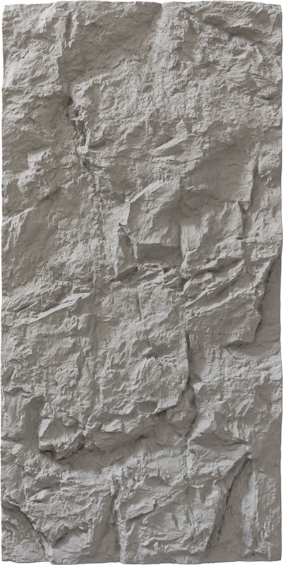 PANEL PU ΤΕΧΝΗΤΗΣ ΠΕΤΡΑΣ 321040 MOUNTAIN ROCK 600/1200mm LIGHT GREY NewPlan