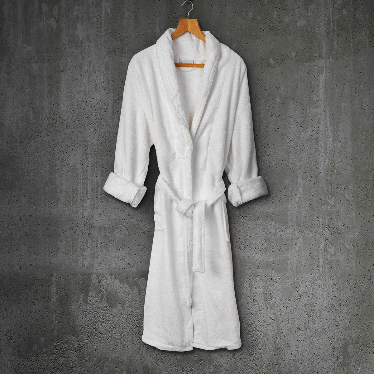 Beauty Home Μπουρνούζι με γιακά Belton Art Ε3014 100% Cotton Pennie 440gsm M/L Λευκό - Image 2