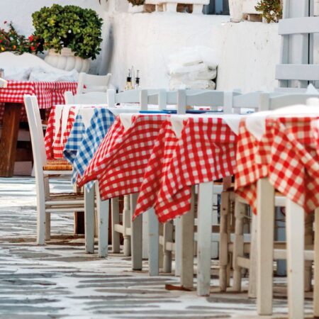 Beauty Home Επαγγελματικό τραπεζομάντηλο Checks Art Ε8015 Πράσινο 145x180