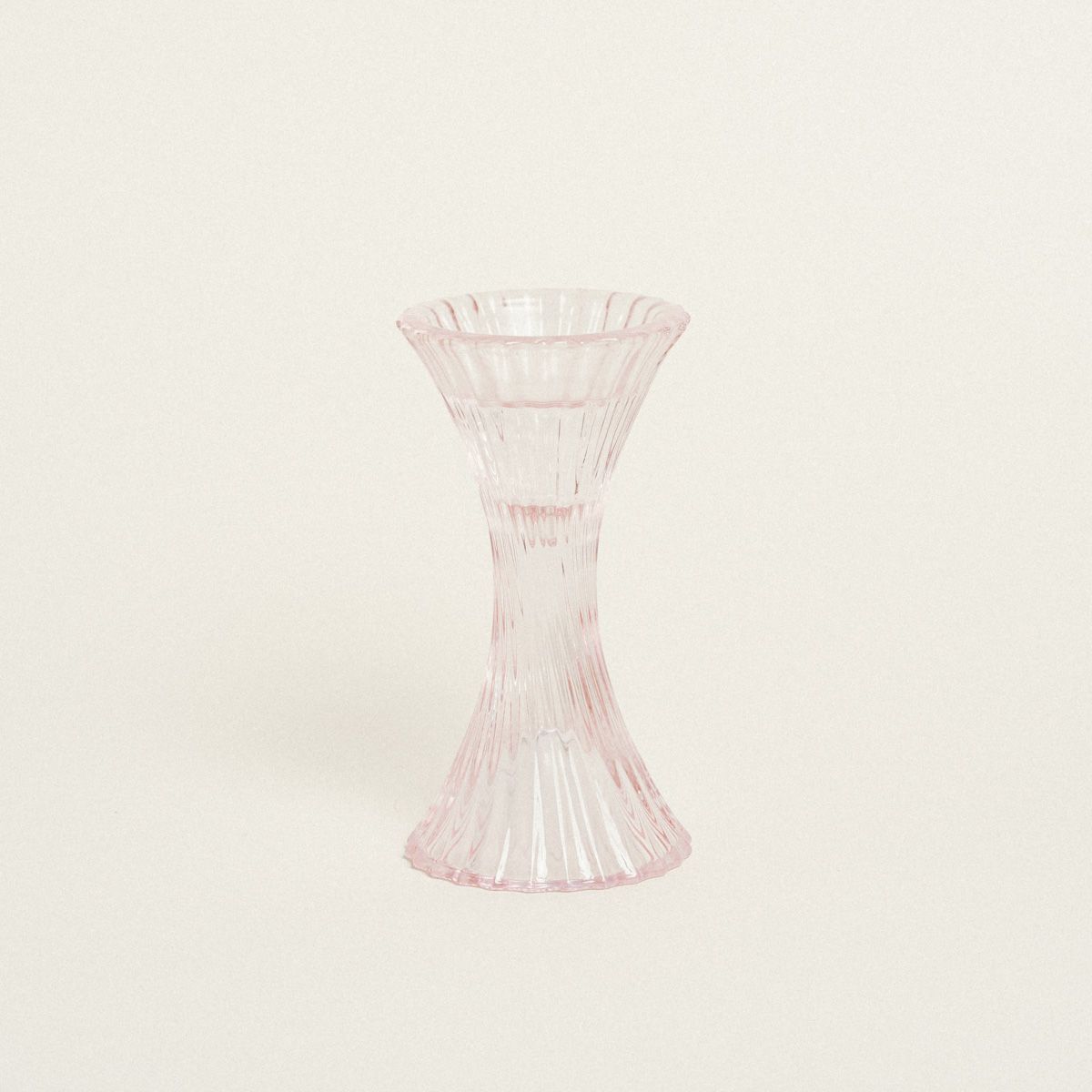 Beauty Home ΚΗΡΟΠΗΓΙΟ ΓΥΑΛΙΝΟ ΑΠΑΛΟ ΡΟΖ 7 x 14 cm