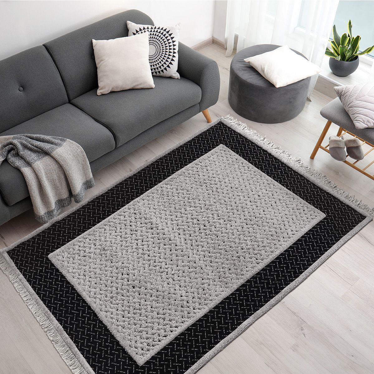 Beauty Home Χαλί Noir Art 9436 133x190 Black Μαύρο - Image 2