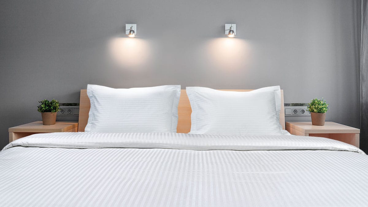 Beauty Home Παπλωματοθήκη ξενοδοχείου king size Ribbon Art Ε1238 230TC Satin Stripe Percal Pennie 70%Cot-30%Pol 270x250 Λευκό