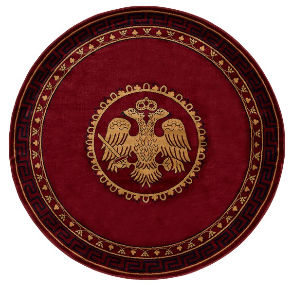 ΧΑΛΙ ΕΚΚΛΗΣΙΑΣΤΙΚΟ ATHOS 2128A BURGUNDY ΡΟΤΟΝΤΑ - 200X200 NewPlan