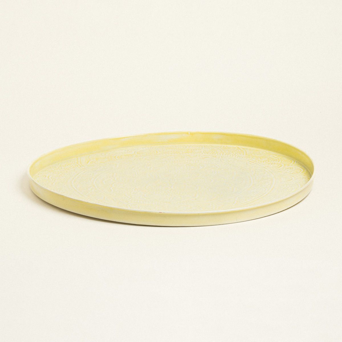 Beauty Home ΔΙΣΚΟΣ ΜΕΤΑΛΛΙΚΟΣ ΑΝΑΓΛΥΦΟΣ ΚΙΤΡΙΝΟΣ 60 CM - Image 2
