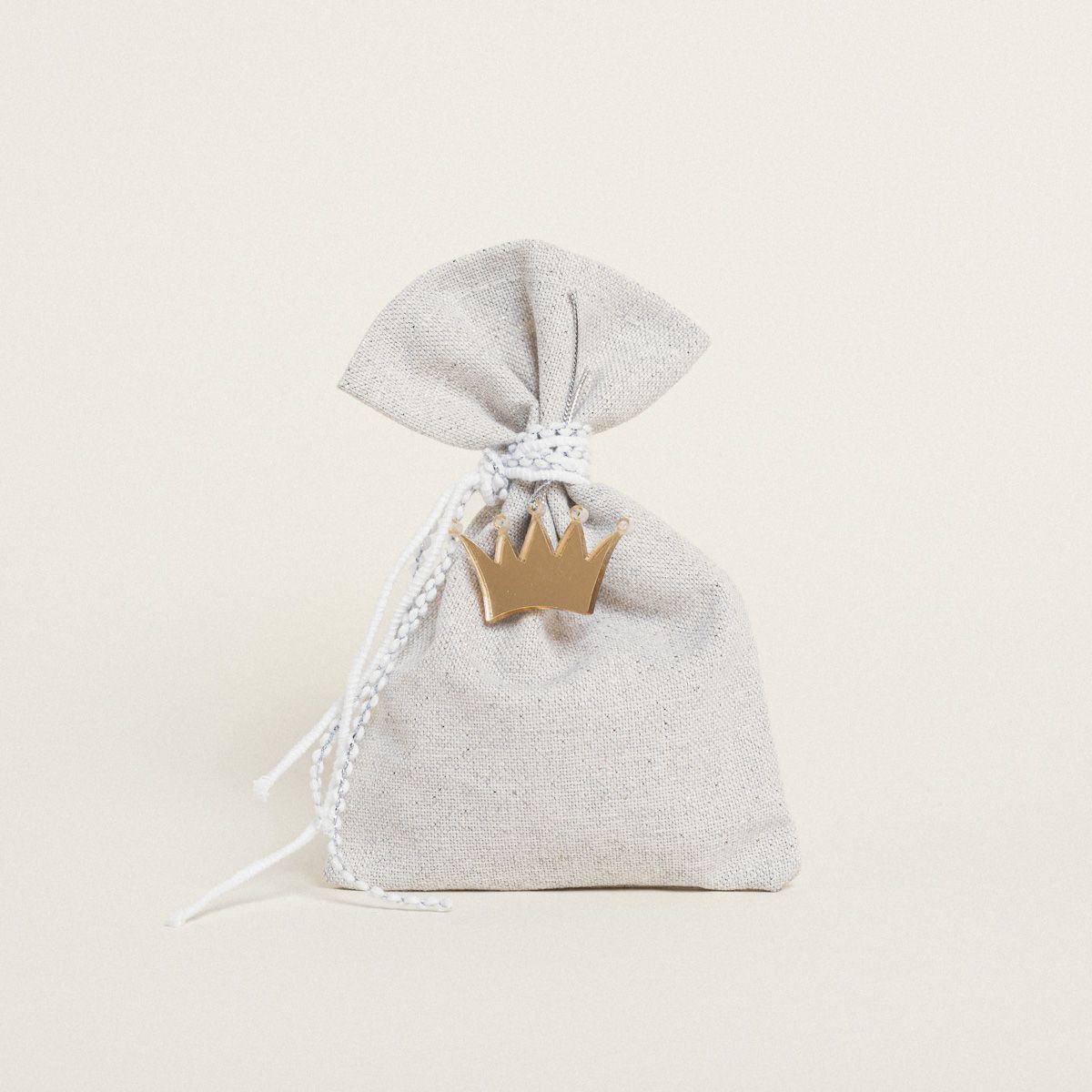Beauty Home ΠΟΥΓΚΙ ΓΚΡΙ ΑΣΗΜΙ LUREX 12 x 17 cm