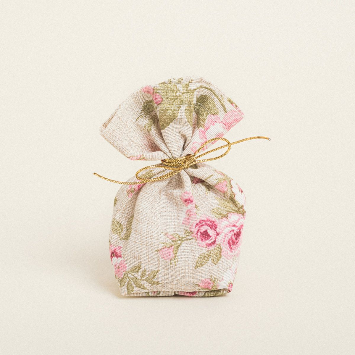 Beauty Home ΠΟΥΓΚΙ ΜΕ ΒΑΣΗ 8 x 12 cm ΦΛΟΡΑΛ VINTAGE ΜΠΕΖ ΦΟΝΤΟ - Image 2