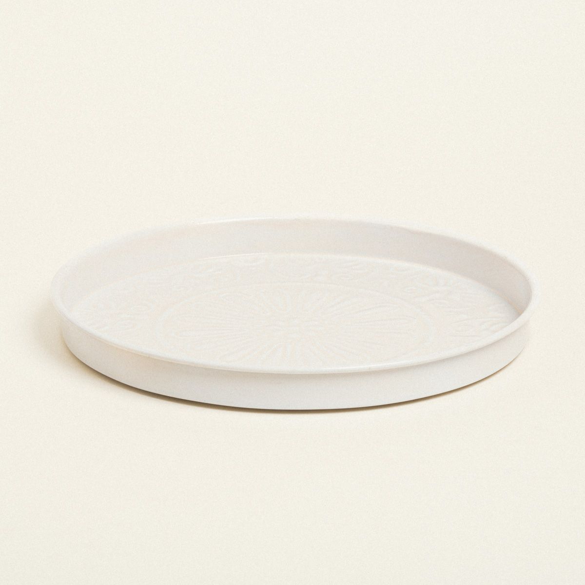 Beauty Home ΔΙΣΚΟΣ ΜΕΤΑΛΛΙΚΟΣ ΑΝΑΓΛΥΦΟΣ ΕΚΡΟΥ 32 CM - Image 2