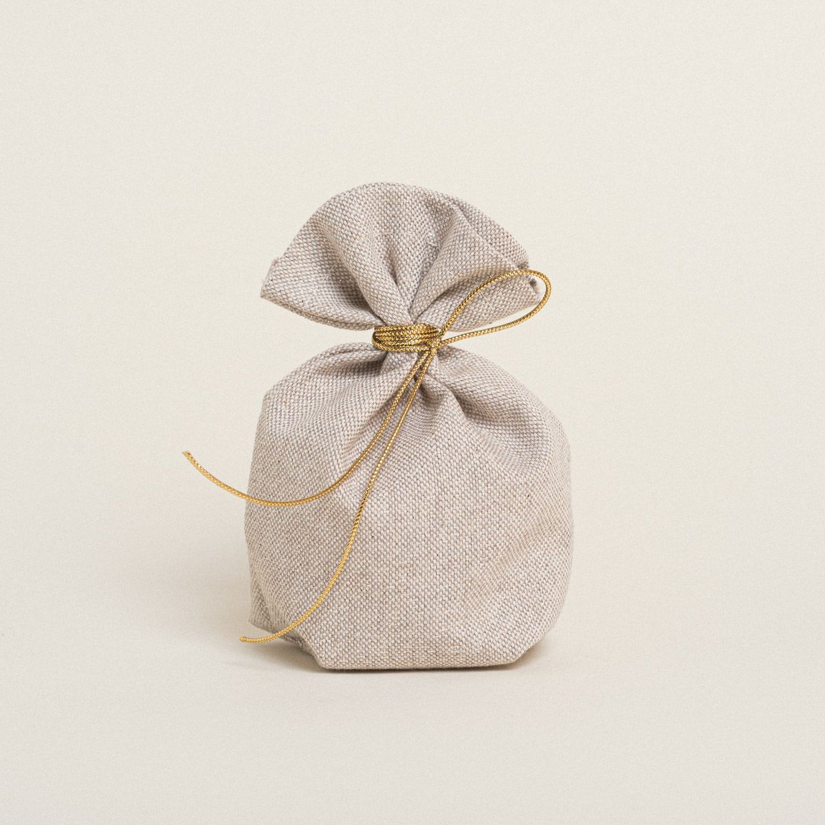 Beauty Home ΠΟΥΓΚΙ ΜΕ ΒΑΣΗ 8 x 12 cm ΜΠΕΖ ΧΡΥΣΟ LUREX