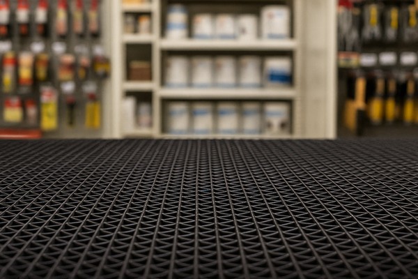 ΠΛΑΣΤΙΚΟ ΔΑΠΕΔΟ ZIGZAG ΜΑΤ 8mm BLACK 1.20Μ NewPlan - Image 4