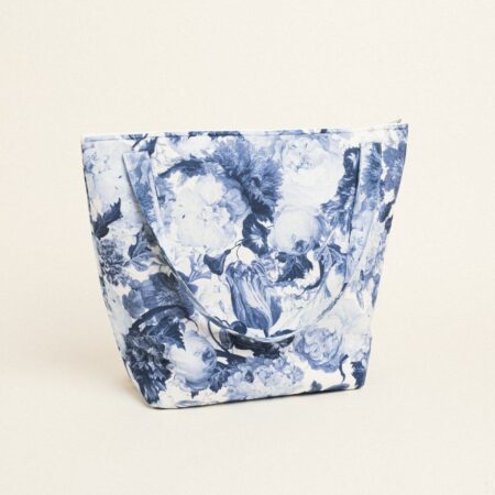 Beauty Home ΤΣΑΝΤΑ ΒΑΠΤΙΣΗΣ ΜΕ ΦΕΡΜΟΥΑΡ 53 X 43 cm  ΜΠΛΕ ΛΟΥΛΟΥΔΙΑ