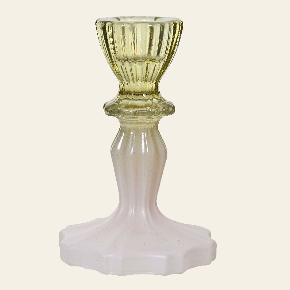 Beauty Home Γυάλινο κηροπήγιο 7.5cm x 11.2cm - Image 2