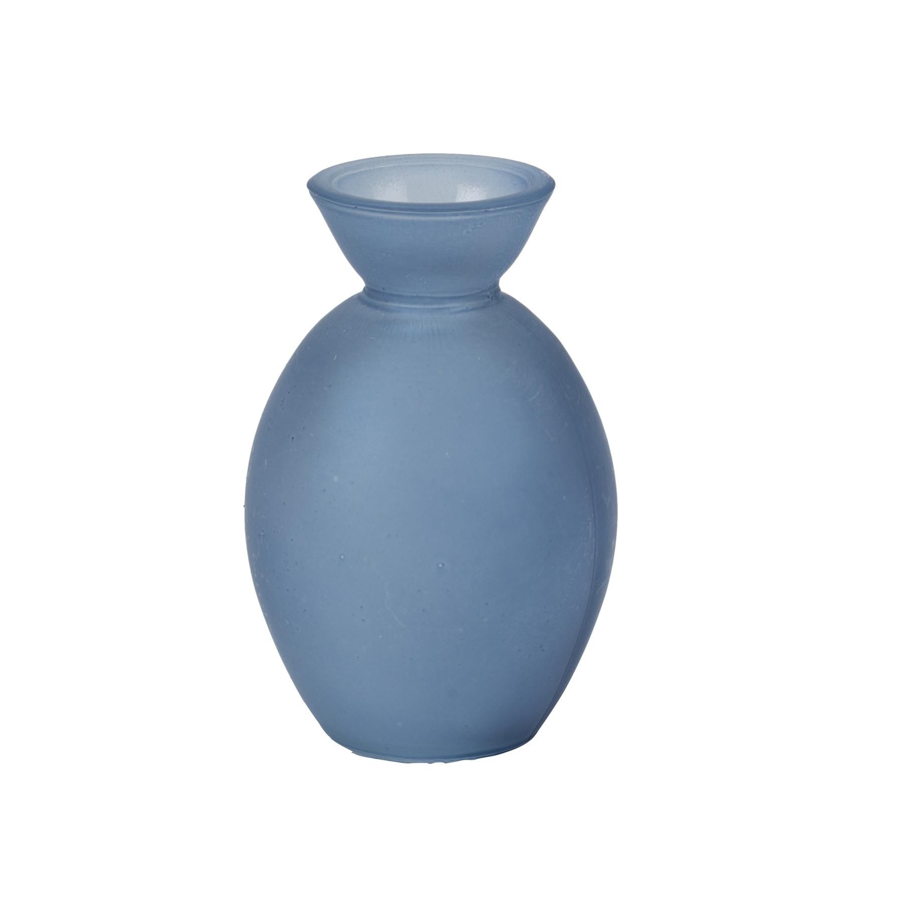 Beauty Home Γυάλινο Βάζο Noam Μπλε 7 x 10,5 CM – 150ml - Image 2