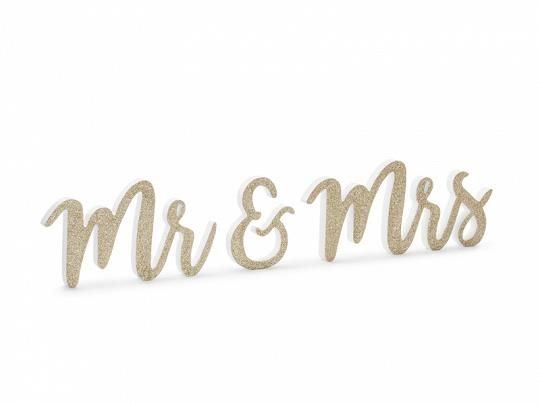 Beauty Home ΞΥΛΙΝΟ ΔΙΑΚΟΣΜΗΤΙΚΟ ΧΡΥΣΟ MR & MRS