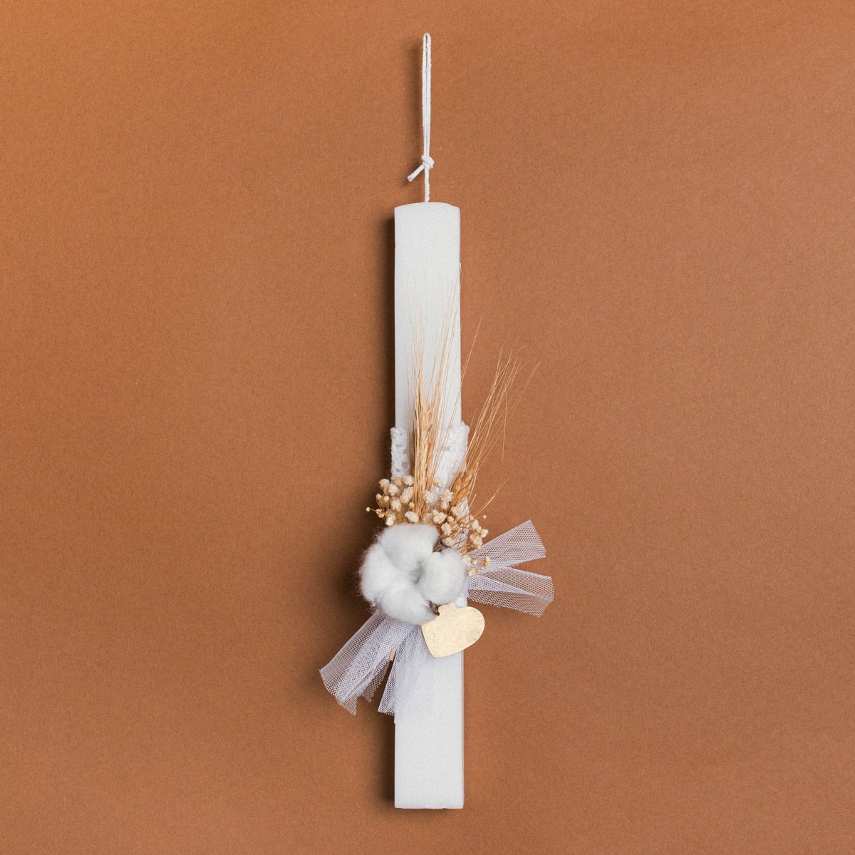 Beauty Home ΛΑΜΠΑΔΑ 33cm ΒΑΜΒΑΚΙ ΚΑΙ ΚΑΡΔΙΑ ΣΕ ΣΥΣΚΕΥΑΣΙΑ ΔΩΡΟΥ - Image 4