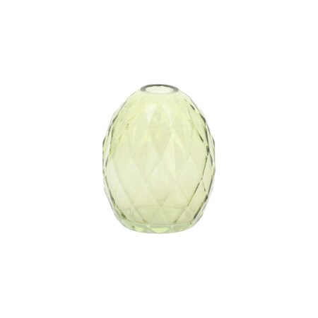 Beauty Home Βάζο γυάλινο Milo – Λαδί Ø8,5×10,5cm – 330ml