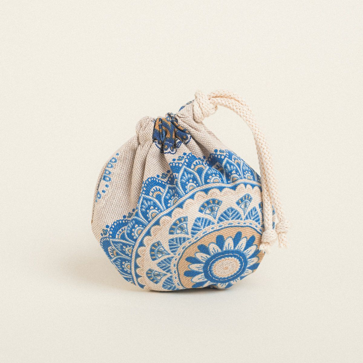 Beauty Home ΠΟΥΓΚΙ ΟΒΑΛ ΜΕ ΚΟΡΔΟΝΙ 13 x 14 cm ΜΠΛΕ ΜΑΝΤΑΛΑ - Image 2
