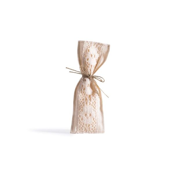 Beauty Home ΠΟΥΓΚΙ ΜΕ ΔΑΝΤΕΛΑ 6 x 19 cm ΕΚΡΟΥ-ΕΚΡΟΥ