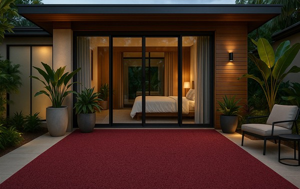 ΠΛΑΣΤΙΚΟ ΔΑΠΕΔΟ SPAGHETTI 12mm DARK BURGUNDY 1.22M NewPlan - Image 3