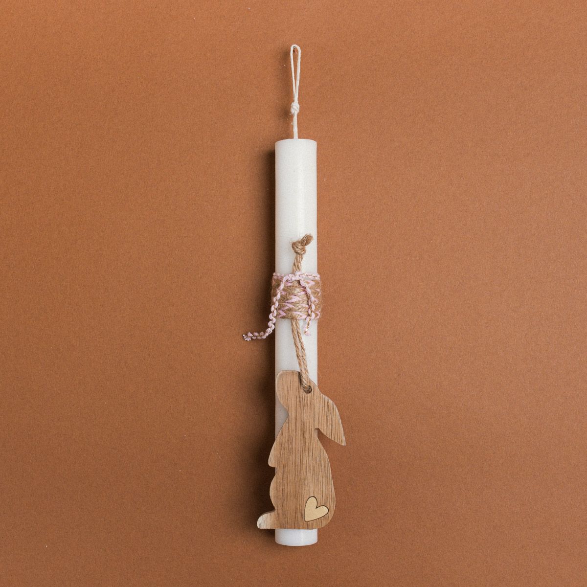 Beauty Home ΛΑΜΠΑΔΑ 25cm ΞΥΛΙΝΟΣ ΛΑΓΟΣ ΡΟΖ ΣΕ ΣΥΣΚΕΥΑΣΙΑ ΔΩΡΟΥ - Image 4