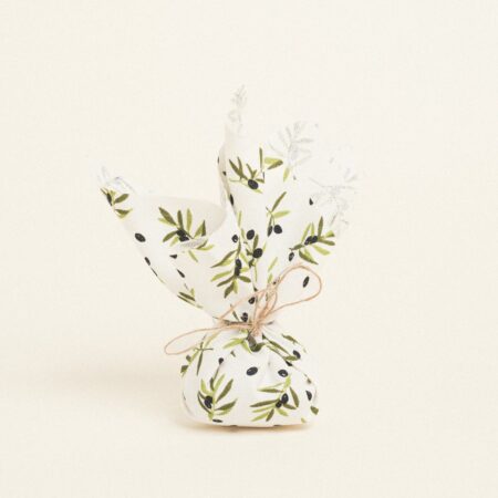 Beauty Home ΜΑΝΤΗΛΙ 27 x 27 cm  ΜΙΚΡΕΣ ΕΛΙΕΣ ΛΕΥΚΟ ΦΟΝΤΟ 140 CM