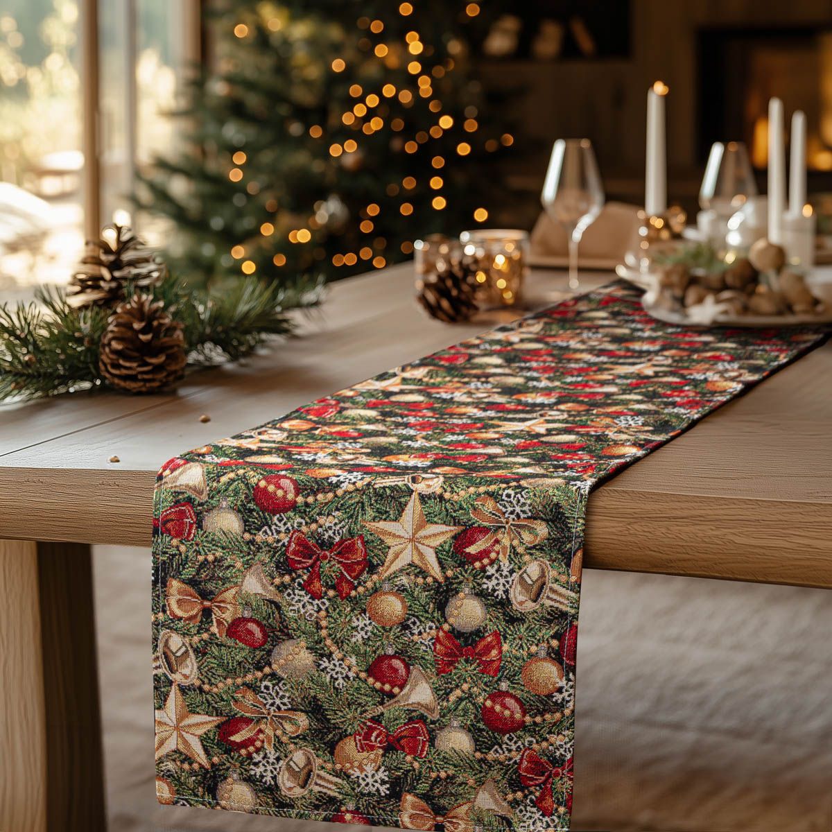 Beauty Home ΡΑΝΝΕΡ ΣΤΟΦΑ HAPPY HOLIDAY - Image 2
