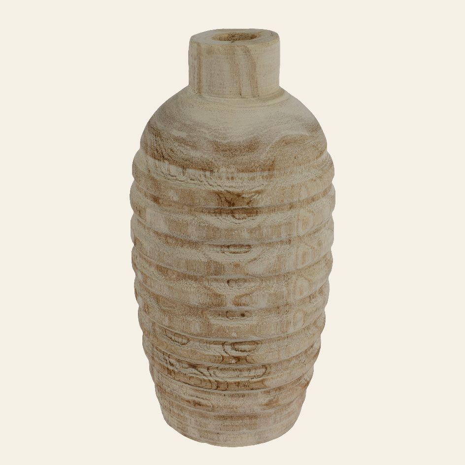 Beauty Home Βάζο Ξύλινο 15 x 31 cm - Image 2