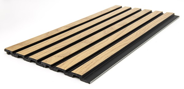 PS PANEL ΜΕ 3D ΠΗΧΑΚΙΑ F4 PIANO 12/122/2900mm NAT.OAK/BLACK NewPlan - Image 4