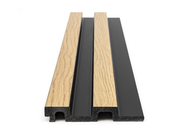 PS PANEL ΜΕ 3D ΠΗΧΑΚΙΑ F4 RESIDENCE 21/122 mm NAT.OAK/BLACK NewPlan - Image 2