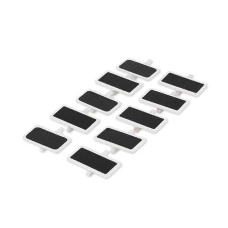 Beauty Home 10 Κλιπ Πίνακες Κιμωλίας – Λευκό Ξύλο 4,1×2,2 cm