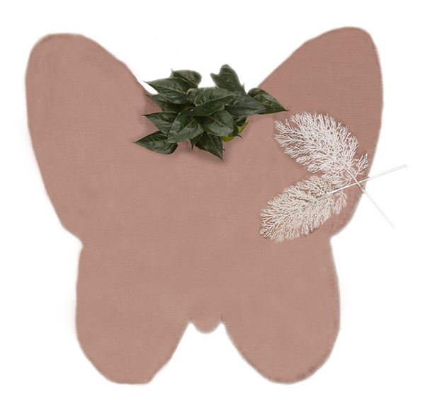 ΧΑΛΙ PUFFY JM7 DARK PINK BUTTERFLY ANTISLIP - 120X120B NewPlan - Image 5