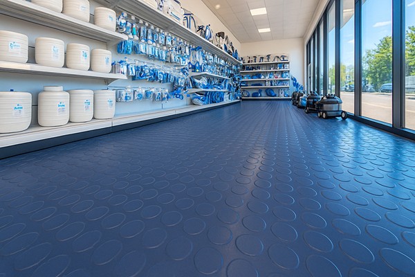ΠΛΑΣΤΙΚΟ ΔΑΠΕΔΟ ΤΑΠΑ 1mm OCEAN BLUE 2Μ NewPlan - Image 2