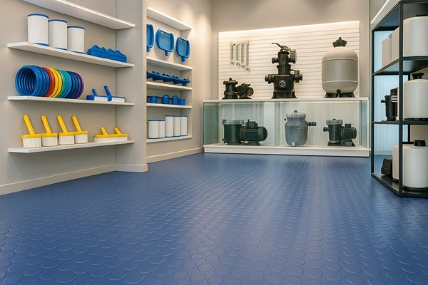 ΠΛΑΣΤΙΚΟ ΔΑΠΕΔΟ ΤΑΠΑ 1mm OCEAN BLUE 2Μ NewPlan - Image 4